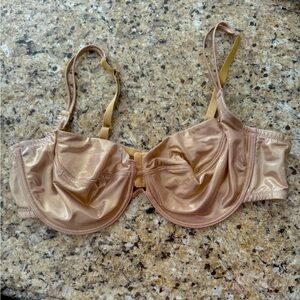 Cacique Lane Bryant 44D metallic gold Underwire Bra
